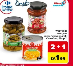 Carrefour Warzywa konserwowe