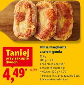 Pinsa margherita z serem gouda