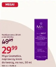 Miya Cosmetics, naprawczy krem do twarzy, na noc