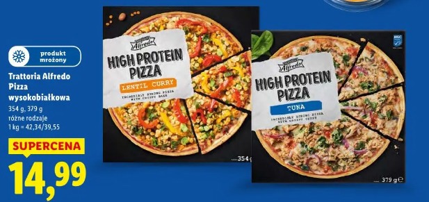 Trattoria Alfredo Pizza wysokobiałkowa
