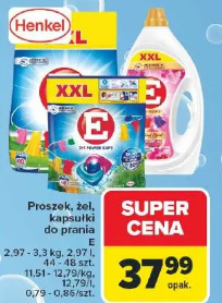 Proszek, żel, kapusłki do prania E