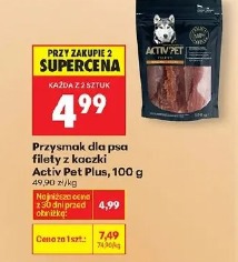 Przysmak dla psa filety z kaczki Activ Pet Plus, 100 g