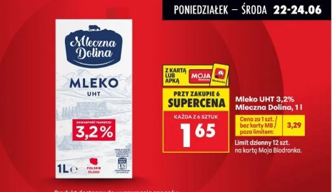 Mleko UHT 3,2% Mleczna Dolina