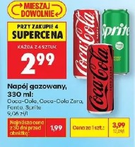 Napój gazowany Coca-Cola, Coca-Cola Zero, Fanta, Sprite