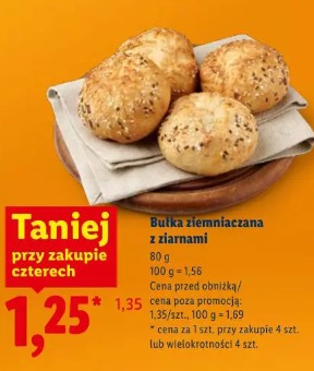 Bułka ziemniaczana z ziarnami