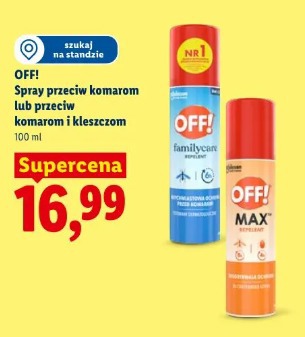 OFF! Spray przeciw komarom lub przeciw komarom i kleszczom