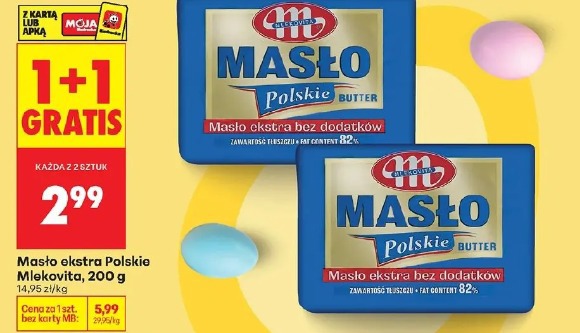 Masło ekstra Polskie Mlekovita