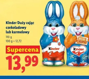 Kinder Duży zając czekoladowy lub karmelowy