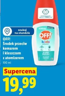OFF! Środek przeciw komarom i kleszczom z atomizerem