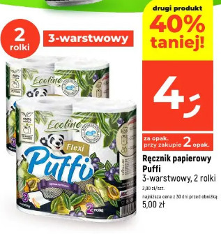 Ręcznik papierowy Puffi 3-warstwowy, 2 rolki