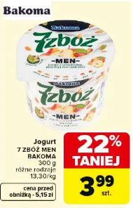Jogurt 7 ZBÓŻ MEN BAKOMA