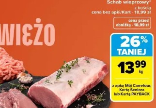 Schab wieprzowy Carrefour z kością