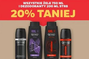 Wszystkie żele 750 ml i dezodoranty 200 ml STR8 20% taniej