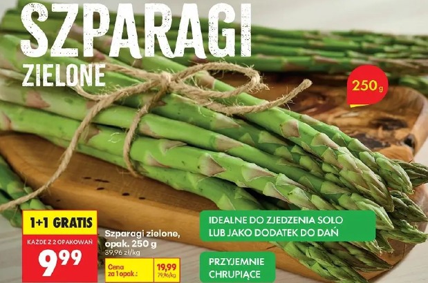 Szparagi zielone, opak. 250g