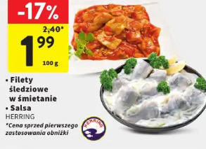 Filety śledziowe w śmietanie HERRING