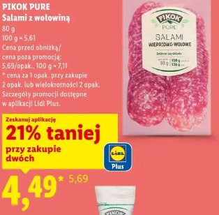 Pikok Pure Salami z wołowiną