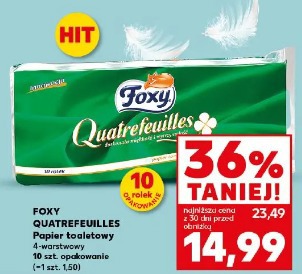 Foxy Quatrefeuilles Papier toaletowy 4-warstwowy 10 szt. opakowanie