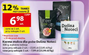 Karma mokra dla psów Dolina Noteci, wybrane rodzaje