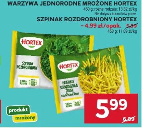 Warzywa jednorodne mrożone Hortex