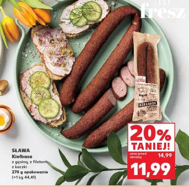 Sława Kiełbasa z gęsiną, z filetem z kaczki