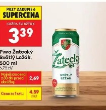 Piwo Žatecký Světlý Ležák