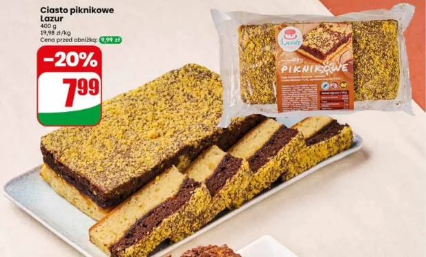 Ciasto piknikowe Lazur