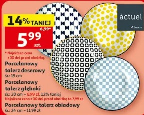 Porcelanowy talerz obiadowy