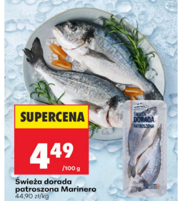 Świeża dorada patroszona Marinero