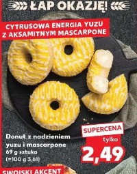 Donut z nadzieniem yuzu i mascarpone