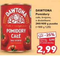 Dawtona Pomidory całe bez skórki