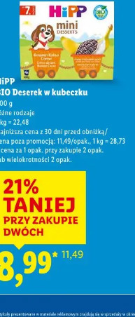 HiPP BIO Deserek w kubeczku