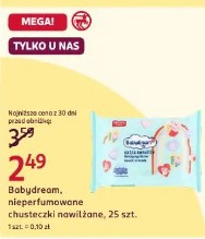 Babydream, nieperfumowane chusteczki nawilżane