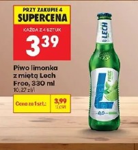 Piwo limonka z miętą Lech Free, 330 ml