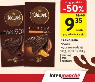 Czekolada WAWEL wybrane rodzaje