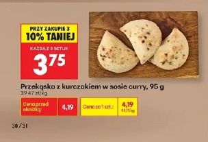 Przekąska z kurczakiem w sosie curry