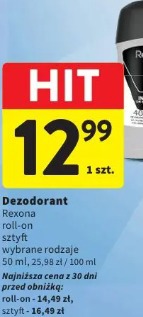 Rexona dezodorant roll-on sztyft wybrane rodzaje