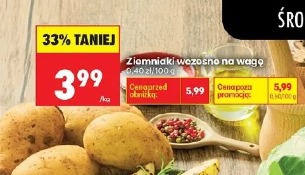 Ziemniaki wczesne na wagę