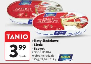 Filety śledziowe / Śledź / Szprot Łosoś Ustka