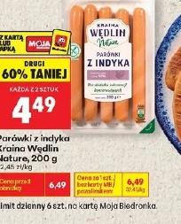 Parówki z indyka Kraina Wędlin Nature