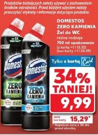 Domestos Zero Kamienia Żel do WC różne rodzaje