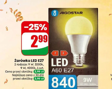 Żarówka LED E27 Aigostar