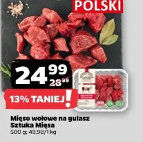 Mięso wołowe na gulasz Sztuka Mięsa