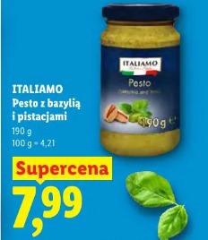 Italiano Pesto z bazylią i pistacjami
