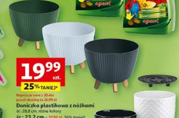 Doniczka plastikowa z nóżkami