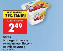 Serek homogenizowany o smaku waniliowym Rolmlecz