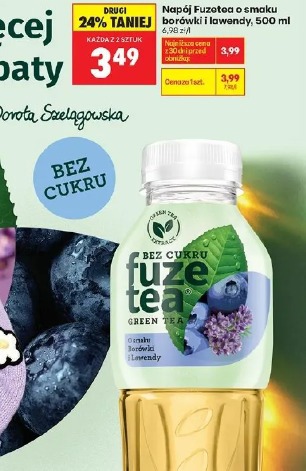 Fuzetea Green Tea o smaku borówki i lawendy
