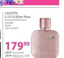 Lacoste L.12.12 Silver Rose woda perfumowana damska
