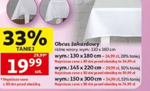 Obrus żakardowy