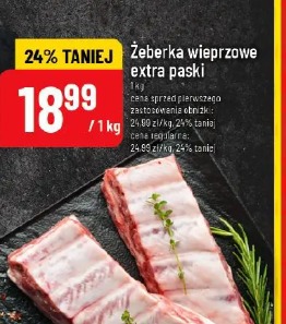 Żeberka wieprzowe extra paski