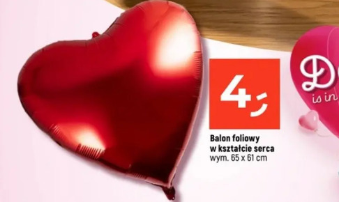 Balon foliowy w kształcie serca
